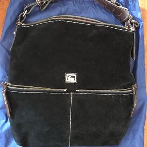 Suede Dooney & Bourke hobo bag